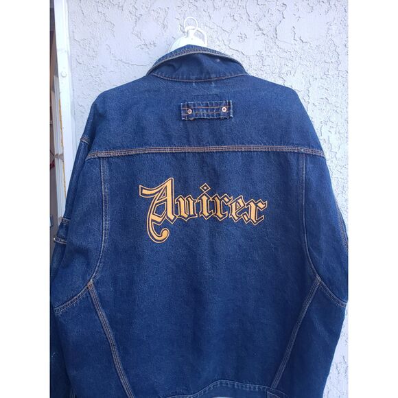 Vintage Avirex USA Denim Jacket – Dark Wash –‎ Men’s Size XL